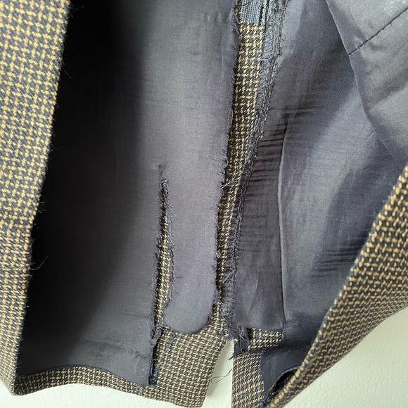 Vintage 100% Wool Canadian Made Woven Skirt Size 12 - Picture 10 of 15